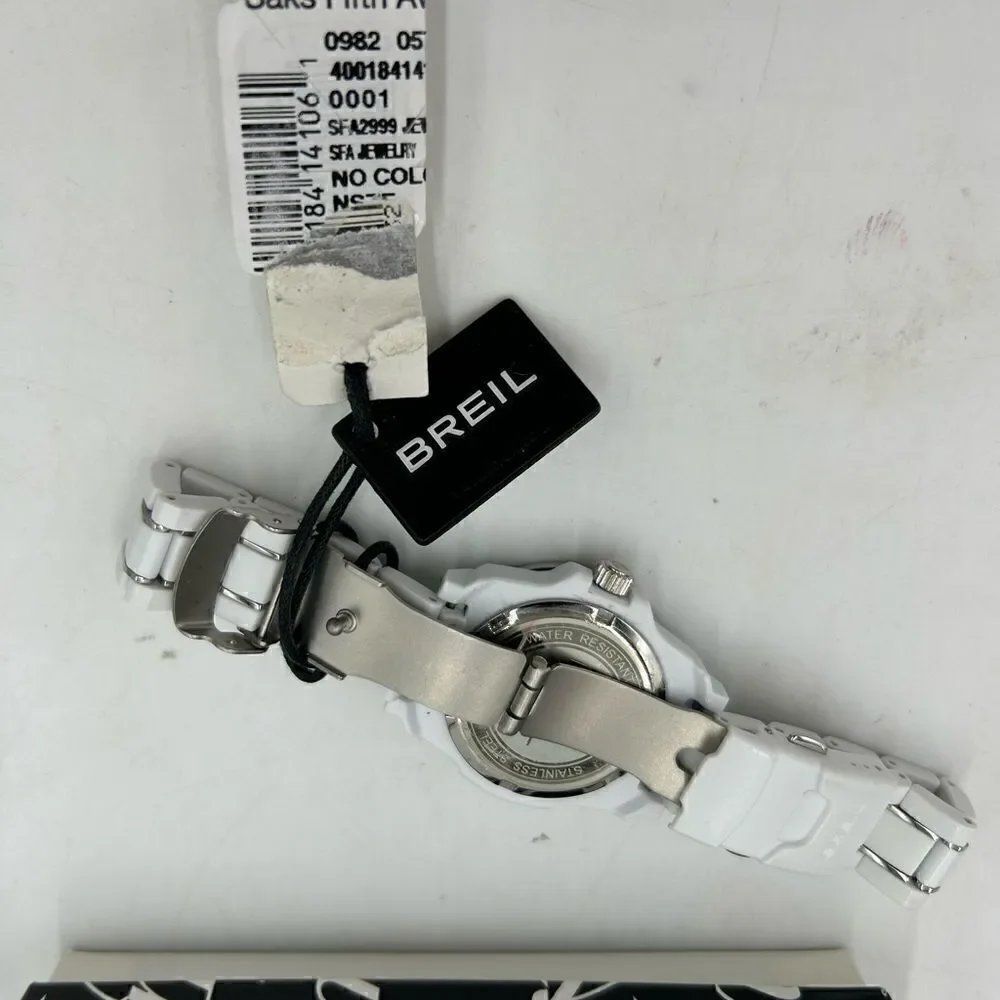 Women’s Breil ceramic watch with  Crystal, Bezzel, and face NWT